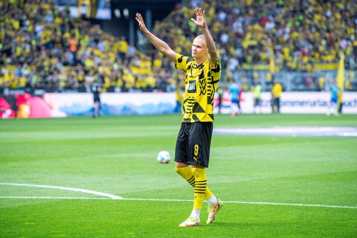 Le Norvégien a fait ses adieux à Dortmund. Il ira à City où son père a joué (AP).