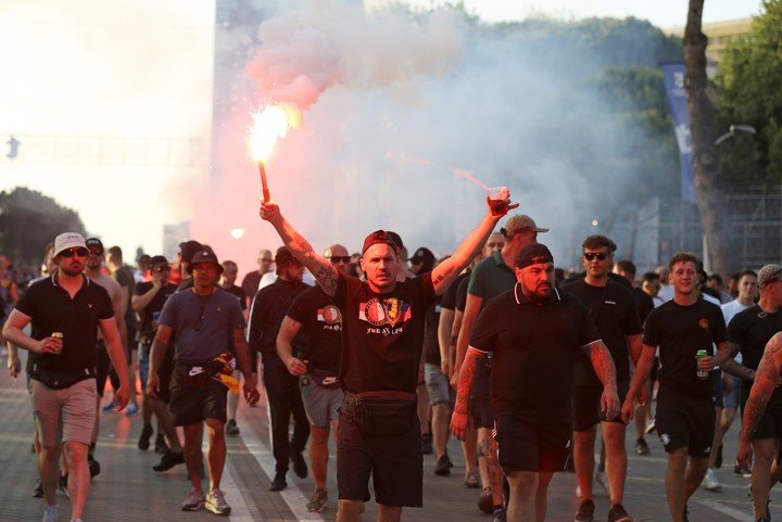 Photos de Roma vs Feyenoord (AP)