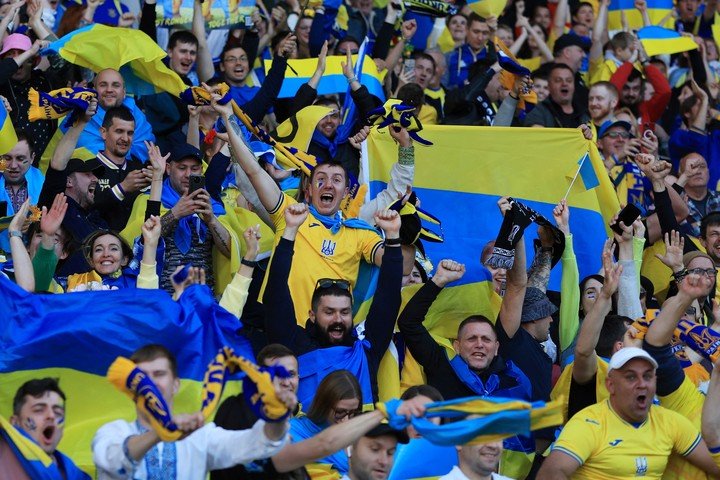 Des fans ukrainiens à Glaslow Reuters/Lee Smith