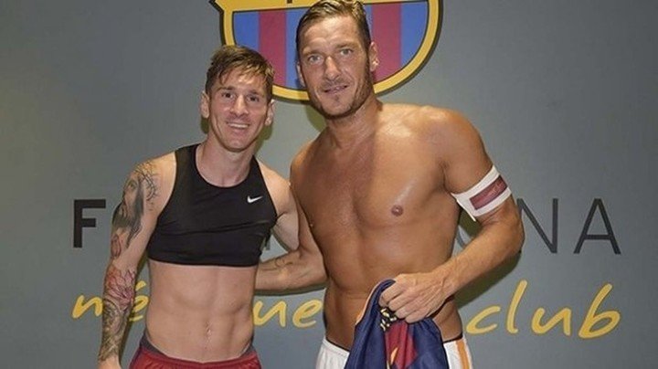 Messi et Totti.
