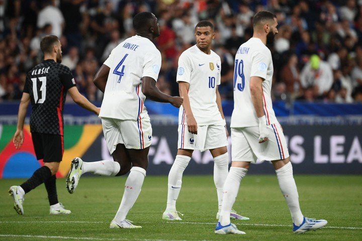 Kylian est sorti sur blessure contre le Danemark et a marqué un but contre l'Autriche. (AFP)