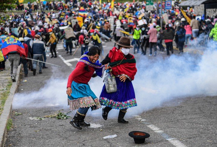 Répression à Quito.