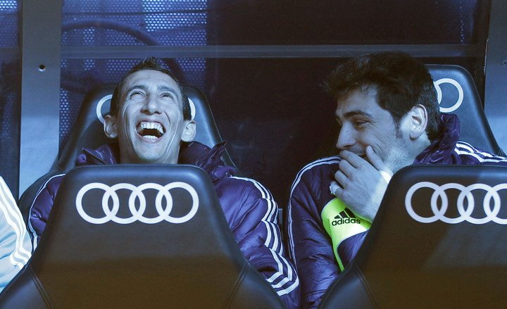 Di María et Casillas ensemble au Real Madrid.