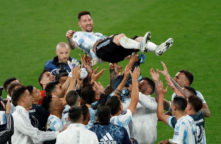 Les photos de la finale entre l'Italie et l'Argentine à Wembley.