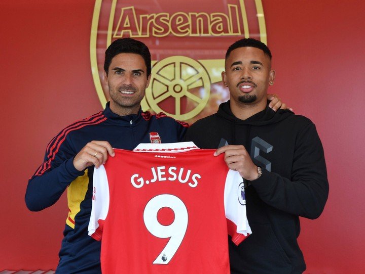 Gabriel Jesus a rejoint Arsenal en quête de continuité. Photo : Arsenal Press.