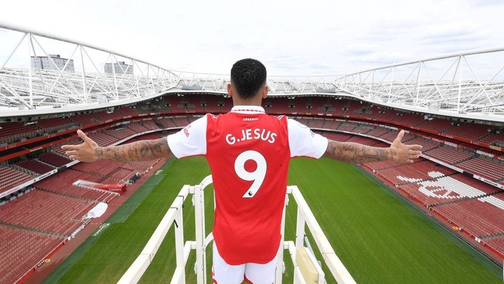 Jésus termine le top 10. Photo : Arsenal Press.