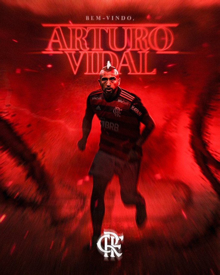 Arturo Vidal a été officiellement présenté à Flamengo.