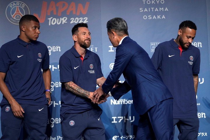 Lionel Messi au Japon avec le PSG.