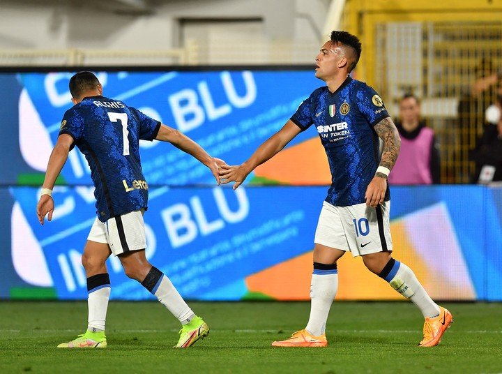 Lautaro Martinez et Alexis Sanchez en Serie A (Photo : REUTERS).
