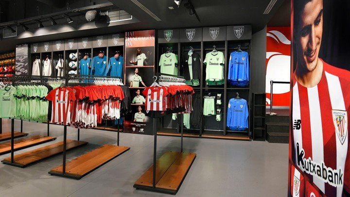Une des boutiques de l'Athletic de Bilbao.