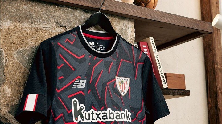 Le maillot de l'Athletic de Bilbao.