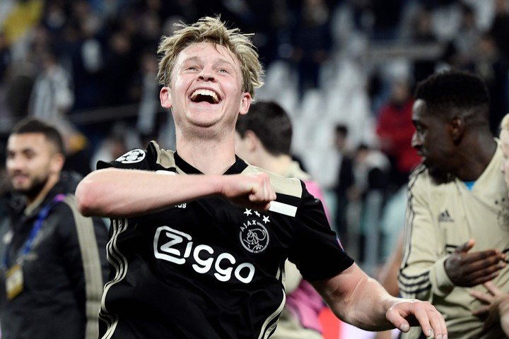 Frenkie de Jong a atteint la demi-finale de l'UEFA Champions League avec l'Ajax (Photo : AFP).