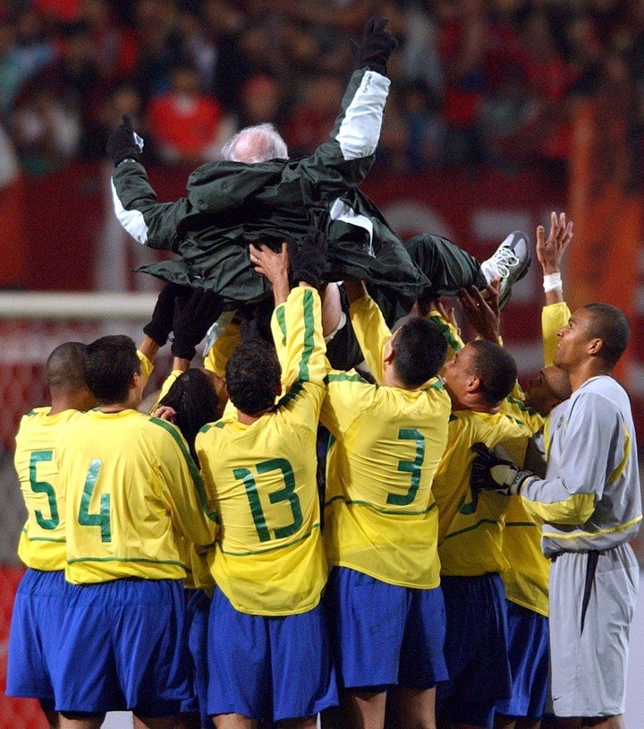 Zagallo lors de la Coupe du monde 2002 avec le Brésil (AP).