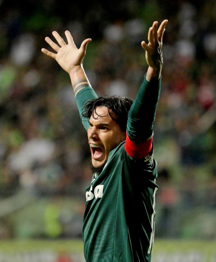 Gustavo Gómez pendant le match contre América Mineiro.