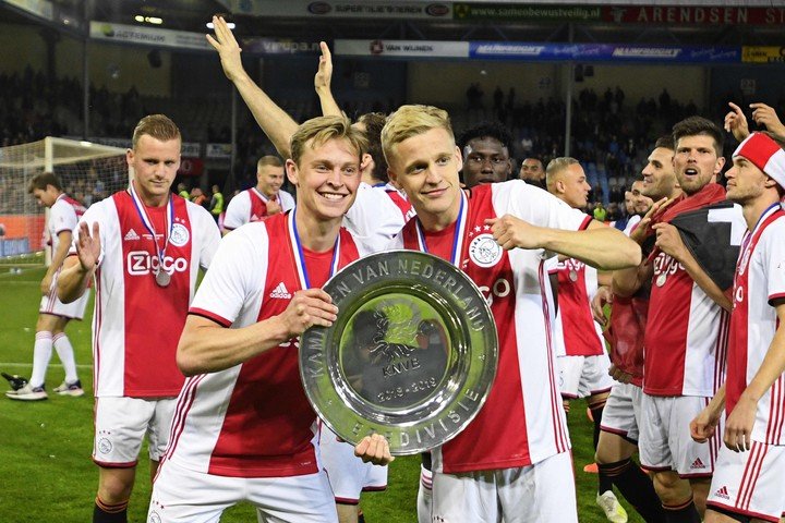 Erik ten Hag a déjà dirigé Frenkie De Jong à l'Ajax (Photo : AFP).