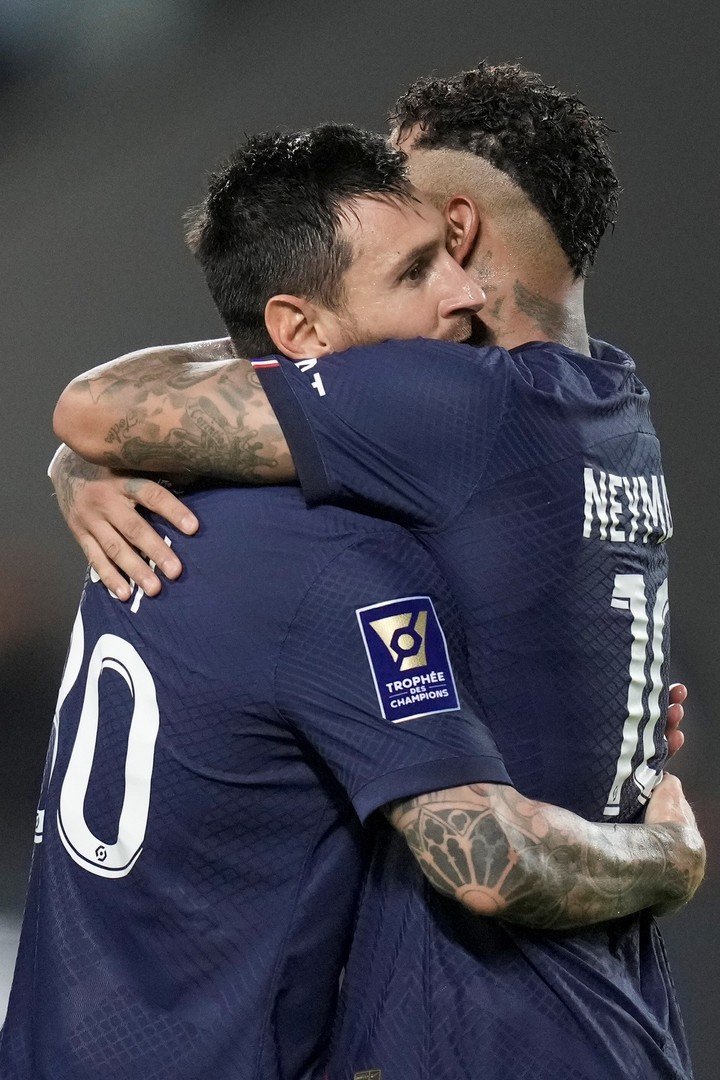 L'entraîneur français a exploité les vertus de Messi et Neymar contre Nantes (Photo : AP).