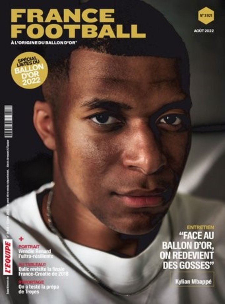 La couverture de France Football avec Mbappé.