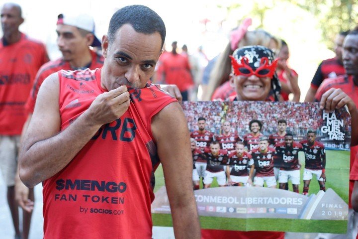 Le grand mouvement de Rubro Negro avec ses fans en situation de rue (photo @Flamengo).