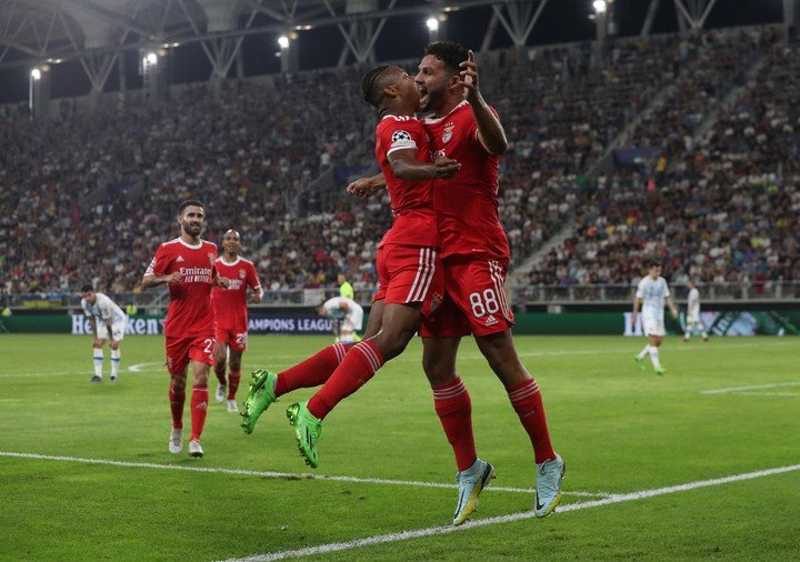 Gonzalo Ramos a ajouté son but à la victoire de Benfica (REUTER).