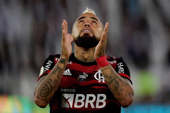 Il vient de marquer un but contre Botafogo (REUTERS/Alexandre Loureiro).