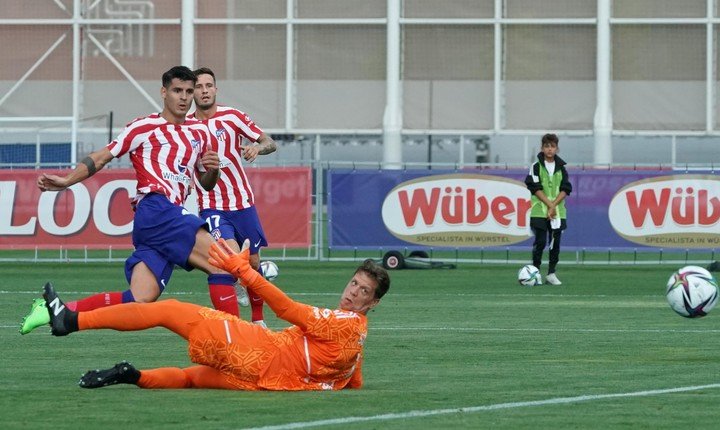 Álvaro Morata marque le 1-0.