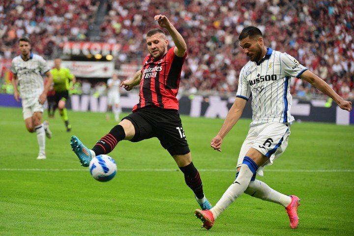 Palomino jouant dans le derby de Milan (AFP).
