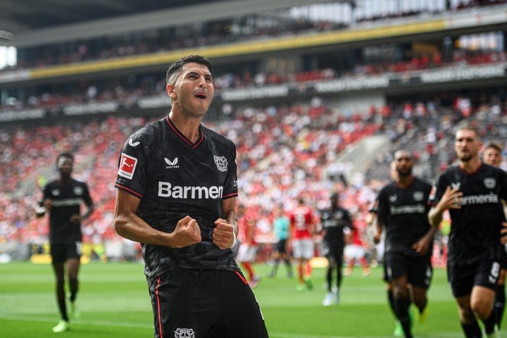 Palacios vient de marquer un but à Leverkusen.