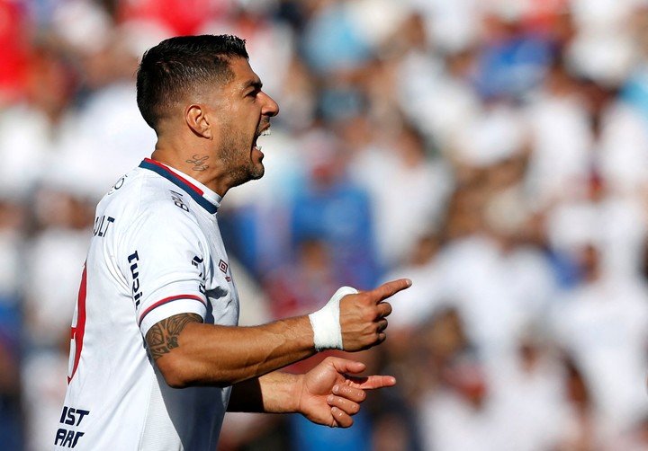 Suárez a marqué dans le derby uruguayen (Photo : REUTERS/Mariana Greif)
