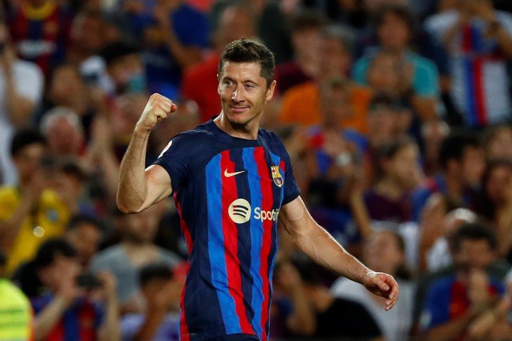 Le Barca est inspiré par les buts de Lewan (AP/Joan Monfort)