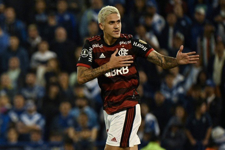 Pedro, le buteur de Flamengo (Photo : AFP).