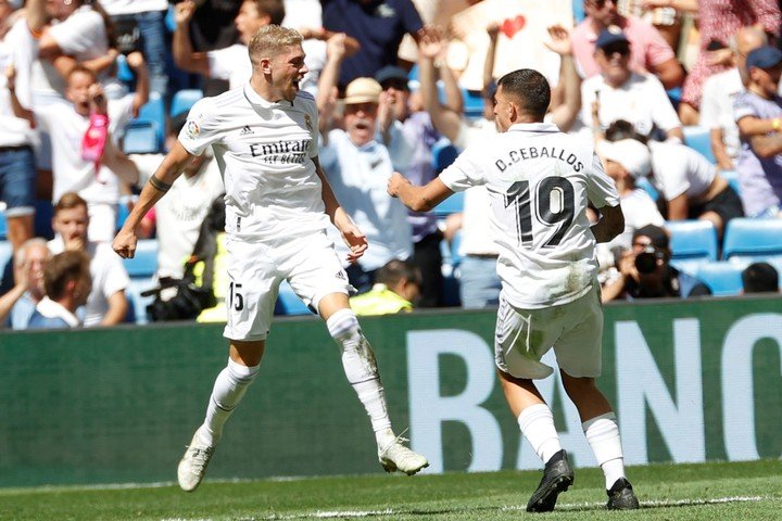 Federico Valverde a égalisé le match du Real Madrid contre Mallorca (Photo : EFE).