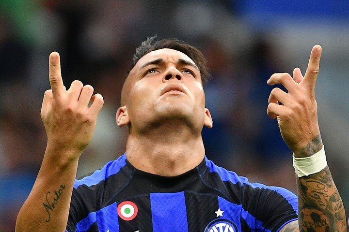 L'attaquant de l'Inter, Lautaro (AFP).
