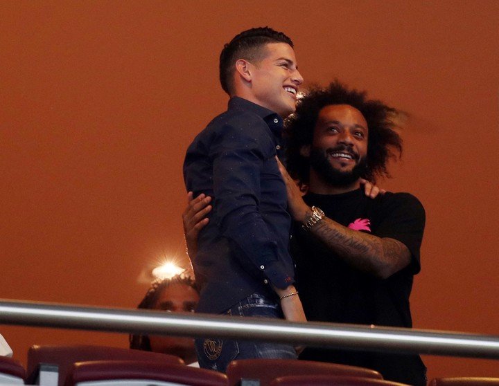 Il a déjà été dévoilé à l'Olympiacos et a retrouvé Marcelo (REUTERS/Costas Baltas).
