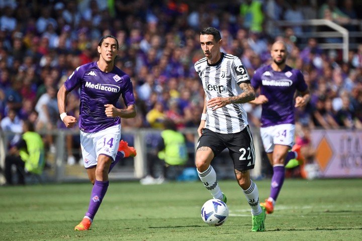 Angel Di Maria a joué les 45 premières minutes contre la Fiorentina (Photo : AP).