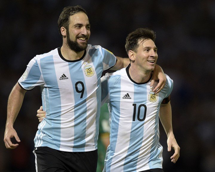 Higuain et Messi (AFP)