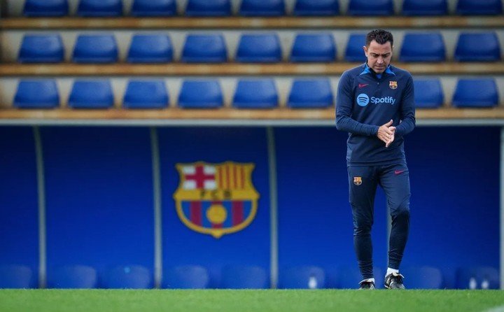 Xavi à la veille du match contre le Celta (photo FC Barcelona Press).