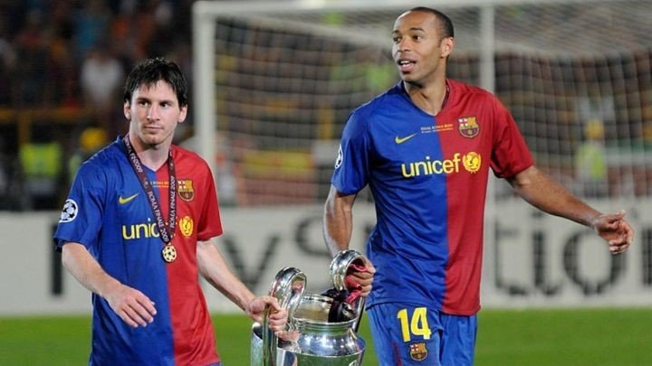 Messi et Henry à l'époque de Barcelone.