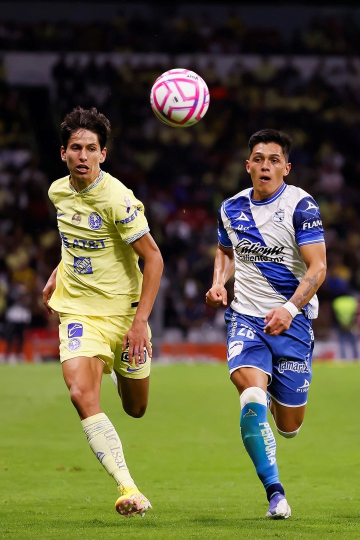 Jürgen Damm n'a pas pu célébrer son but contre Puebla (Photo : EFE).