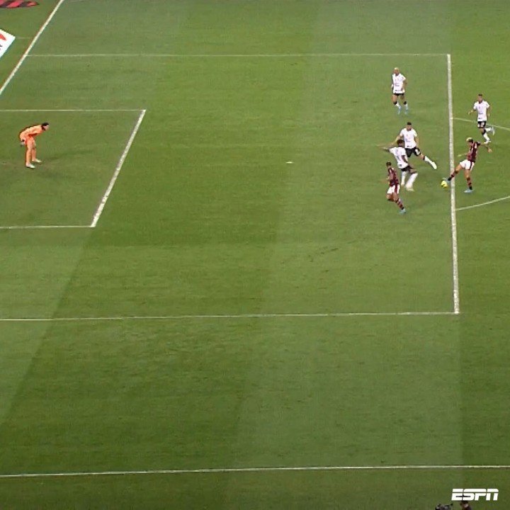Le jeu du but refusé de Pedro dans ce qui était une avance de 2-0. Photo : ESPN