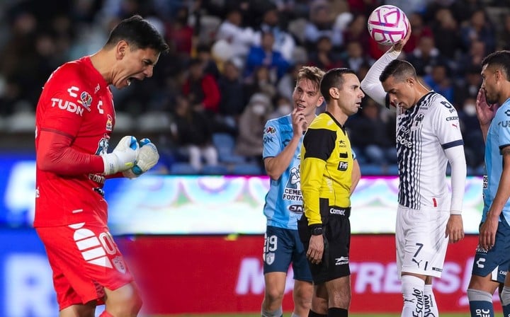 Ustari a arrêté le penalty de Funes Mori (Photo : Mexsport).