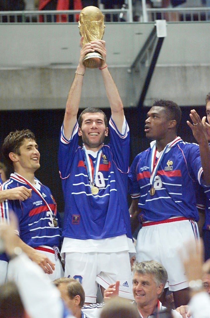 Zidane a remporté la Coupe du monde avec la France en 1998 (Photo : AFP).