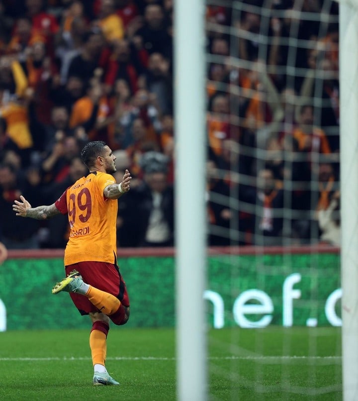 Icardi a marqué son premier but pour l'équipe turque (Photo : Galatasaray Press).