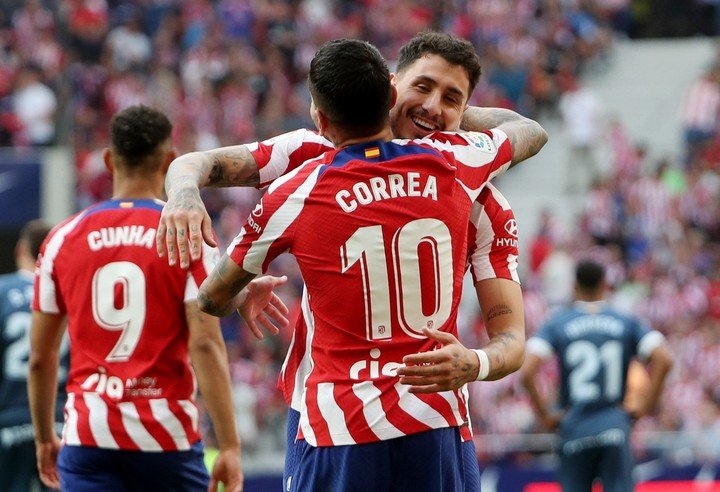 L'Atletico s'impose grâce à des buts de Correa (Reuters).
