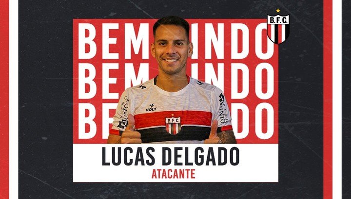 Botafogo SP avait présenté Lucas Delgado comme un nouveau renfort en mars.