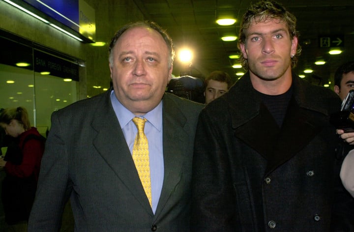 Llaneza avec Martín Palermo, qu'il a amené en 2001.