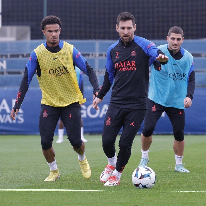 Lionel Messi a repris l'entraînement avec les Parisiens (Photo : PSG).