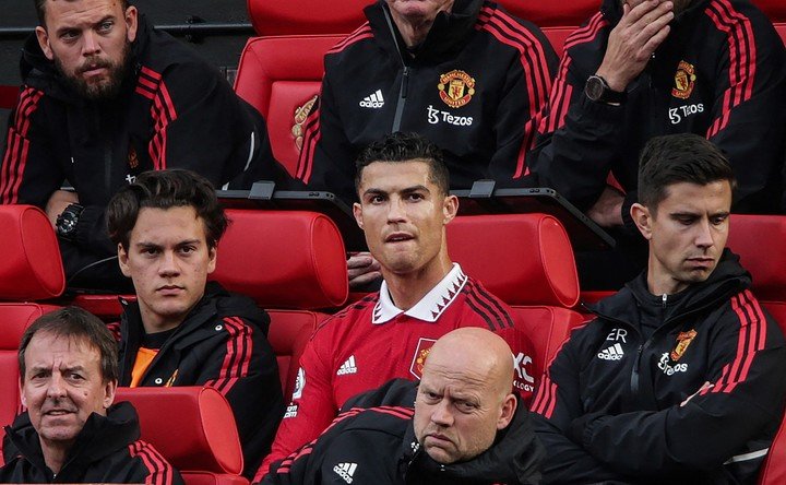 Ronaldo, pas très heureux de son départ.