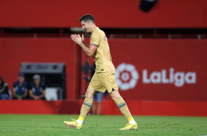 Il a célébré contre Mallorca (JAIME REINA/AFP)