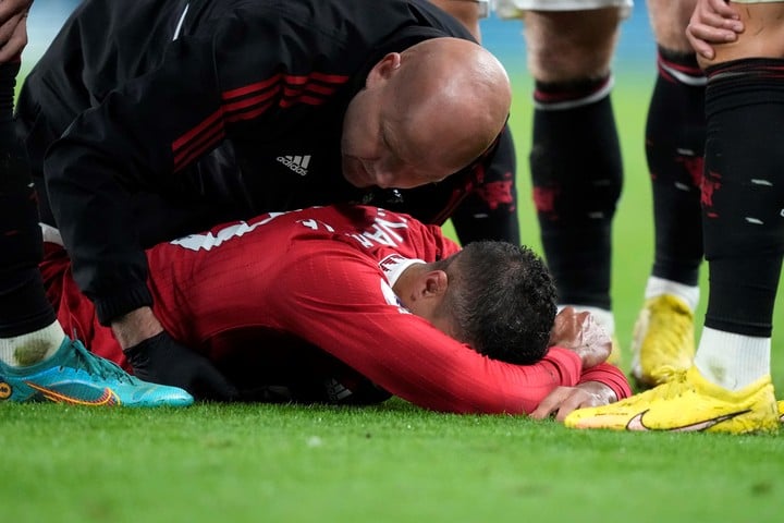 La blessure inquiétante de Varane à moins d'un mois de la Coupe du monde (Photo : AP).